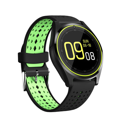 Ceas Smartwatch VANTAGE 9 2017, Bluetooth, Camera foto, Functie Telefon, Ecran Lcd, Anti lost, Facebook, Whatsapp, Sedentary remind, Curea detasabila, Model Nou, Negru