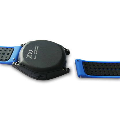 Ceas Smartwatch VANTAGE 9 2017, Bluetooth, Camera foto, Functie Telefon, Ecran Lcd, Anti lost, Facebook, Whatsapp, Sedentary remind, Curea detasabila, Model Nou, Albastru