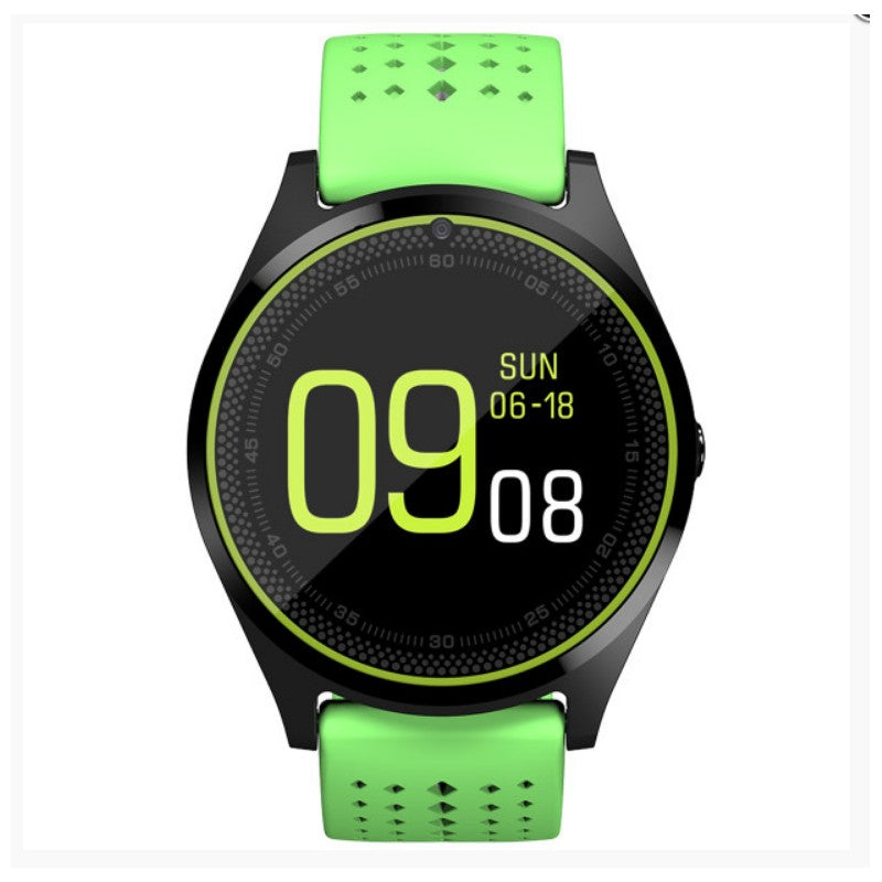 Ceas Smartwatch VANTAGE 9 2017, Bluetooth, Camera foto, Functie Telefon, Ecran Lcd, Anti lost, Facebook, Whatsapp, Sedentary remind, Curea detasabila, Model Nou, Verde