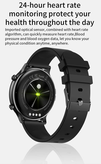 Ceas SmartWatch Versa idealStore, Dimensiunea Ecran 1.32 inch, Rezistent la Apa, Bluetooth, Monitor Ritm Cardiac, Tesiune Arteriala, Oxigen din Sange, Notificari Apeluri, Multi Sport, Compatibil iOS si Android, Gold