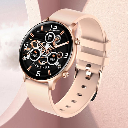 Ceas SmartWatch Versa idealStore, Dimensiunea Ecran 1.32 inch, Rezistent la Apa, Bluetooth, Monitor Ritm Cardiac, Tesiune Arteriala, Oxigen din Sange, Notificari Apeluri, Multi Sport, Compatibil iOS si Android, Gold