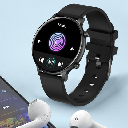 Ceas SmartWatch Versa idealStore, Dimensiunea Ecran 1.32 inch, Rezistent la Apa, Bluetooth, Monitor Ritm Cardiac, Tesiune Arteriala, Oxigen din Sange, Notificari Apeluri, Multi Sport, Compatibil iOS si Android, Negru