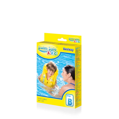 Vesta inot pentru copii, Bestway, cu 2 catarame reglabile pentru eliberare rapida si guler gonflabil