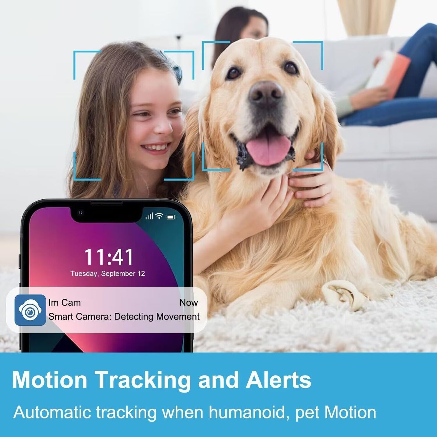 Baby Monitor si Camera de Supraveghere idealSTORE, Apel Video, Rotire, Monitorizare pe Telefon, Activare la Miscare si Sunete, Functie de Apel, Apelare Vocala, Microfon si Difuzor Incorporat, Video bidirectional, pentru Copii si Varstnici, Full HD 1080P