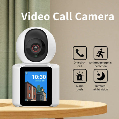 Baby Monitor si Camera de Supraveghere idealSTORE, Apel Video, Rotire, Monitorizare pe Telefon, Activare la Miscare si Sunete, Functie de Apel, Apelare Vocala, Microfon si Difuzor Incorporat, Video bidirectional, pentru Copii si Varstnici, Full HD 1080P