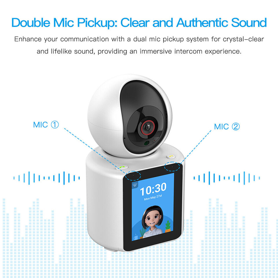 Baby Monitor si Camera de Supraveghere idealSTORE, Apel Video, Rotire, Monitorizare pe Telefon, Activare la Miscare si Sunete, Functie de Apel, Apelare Vocala, Microfon si Difuzor Incorporat, Video bidirectional, pentru Copii si Varstnici, Full HD 1080P