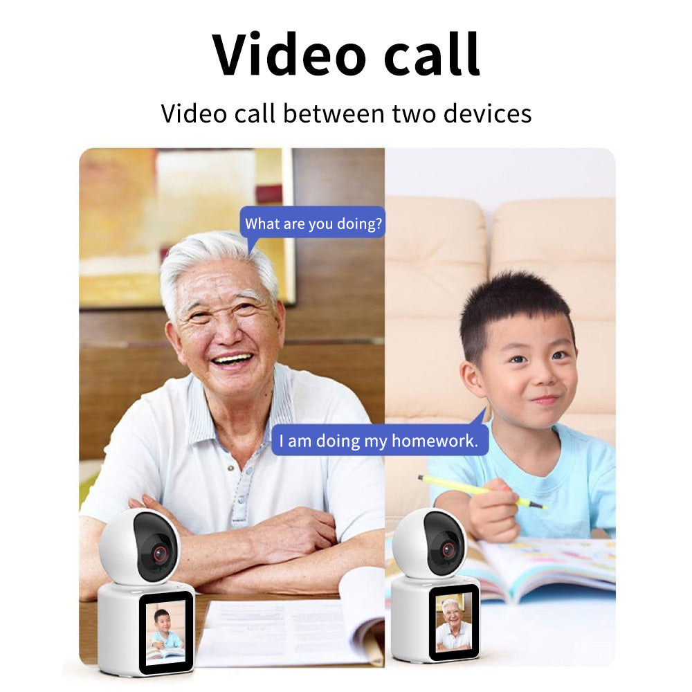 Baby Monitor si Camera de Supraveghere idealSTORE, Apel Video, Rotire, Monitorizare pe Telefon, Activare la Miscare si Sunete, Functie de Apel, Apelare Vocala, Microfon si Difuzor Incorporat, Video bidirectional, pentru Copii si Varstnici, Full HD 1080P