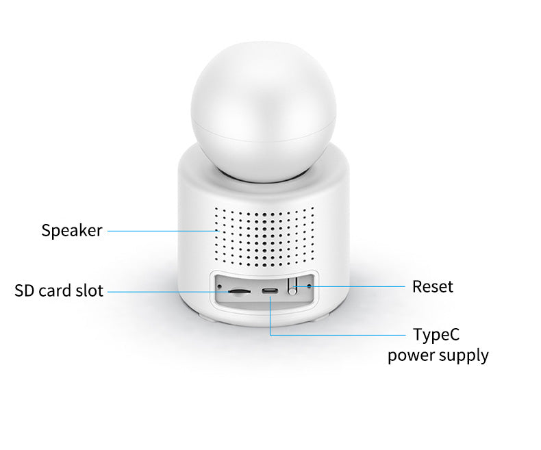 Baby Monitor si Camera de Supraveghere idealSTORE, Apel Video, Rotire, Monitorizare pe Telefon, Activare la Miscare si Sunete, Functie de Apel, Apelare Vocala, Microfon si Difuzor Incorporat, Video bidirectional, pentru Copii si Varstnici, Full HD 1080P