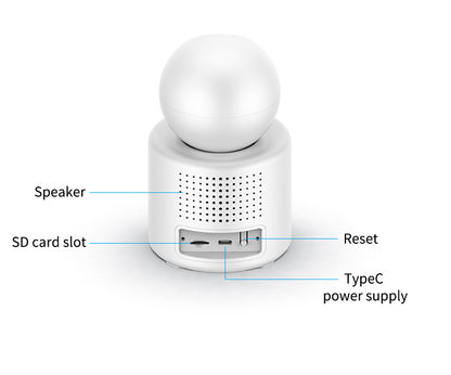 Baby Monitor si Camera de Supraveghere idealSTORE, Apel Video, Rotire, Monitorizare pe Telefon, Activare la Miscare si Sunete, Functie de Apel, Apelare Vocala, Microfon si Difuzor Incorporat, Video bidirectional, pentru Copii si Varstnici, Full HD 1080P
