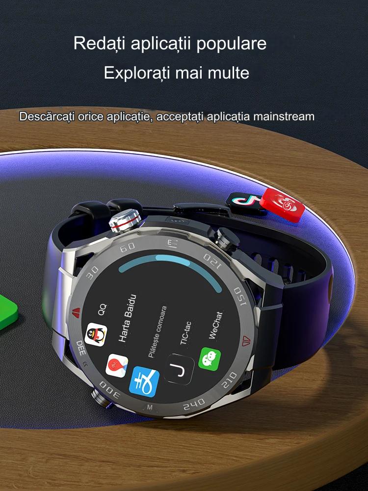 Ceas Smartwatch idealSTORE ViperWatch, cu SIM, Apel, Apel Video, Navigatie GPS, 4G, WiFi Camera 5 Mpx, Sistem Operarare Android, Aplicatii Sociale, Memorie 16 GB, Ritm Cardiac, Oxigen Sange, Tensiune Arteriala, Carcasa din Fibra de Carbon