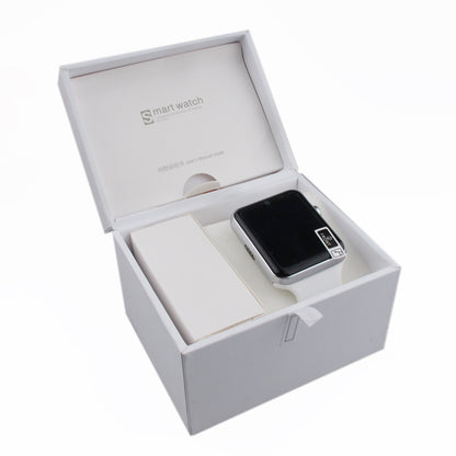 Ceas Smartwatch cu functie de Telefon GrandVision, Curea Silicon Soft Alba,Slot cartela SIM,G-Senzor,Notificari Apeluri,Fb,WApp,Display IPS,Camera Foto HD,Apeluri,BT 4.0,Monitorizare Somn,Pedometru,Sedentarism,Design modern,Carcasa Aluminium Silver