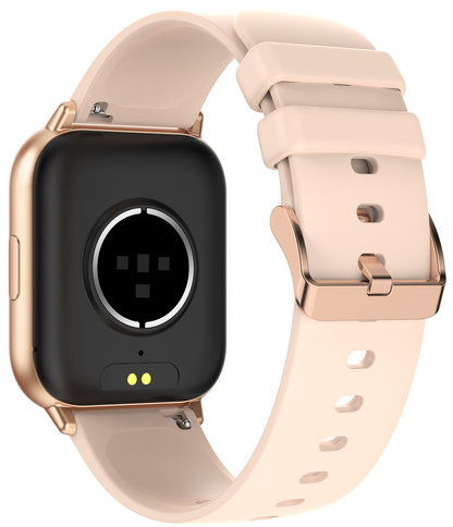 Smartwatch idealSTORE SaphirVision, Apel Bluetooth, Ecran HD Curbat 1,91 inchi, Monitorizare Fitness, Ritm Cardiac si Tensiune Arteriala, Compatibil iOS/Android, Gold
