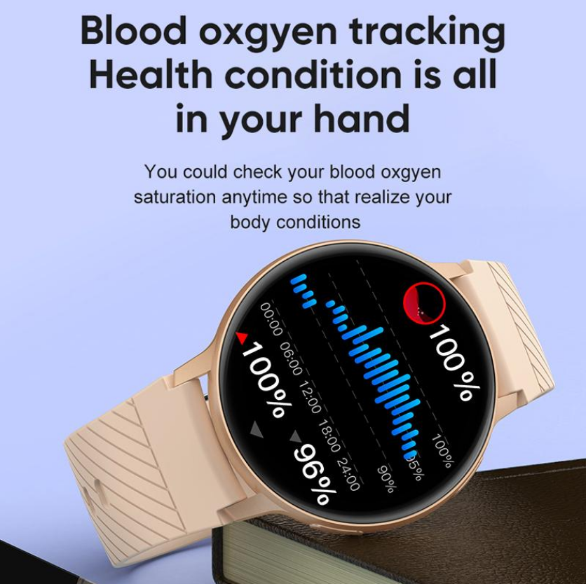 Ceas SmartWatch VisionStyle idealSTORE, Ecran Full Touch1, 39 inch, Android/IOS, Bluetooth, Difuzor-Microfon, Apeluri, Mesaje Control Muzica-Foto, Monitorizare Somn, Ritm Cardiac, Tensiune Arteriala SpO2, Pedometru, Fitness Traker, IP67, Notificari