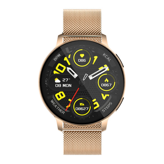 Ceas SmartWatch VisionStyle idealSTORE, Ecran Full Touch1, 39 inch, Android/IOS, Bluetooth, Difuzor-Microfon, Apeluri, Mesaje Control Muzica-Foto, Monitorizare Somn, Ritm Cardiac, Tensiune Arteriala SpO2, Pedometru, Fitness Traker, IP67, Notificari