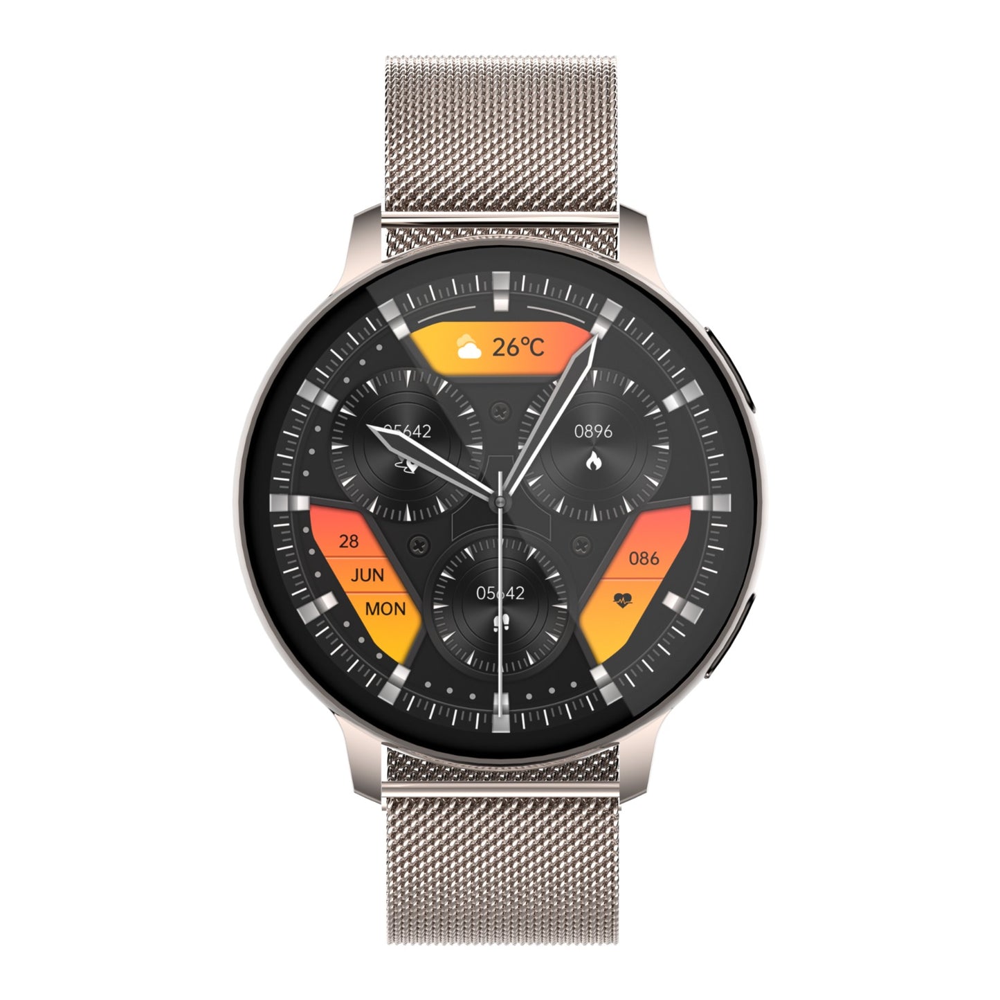 Ceas SmartWatch VisionStyle idealSTORE, Ecran Full Touch 1,39 inch, Android/IOS, Bluetooth, Difuzor-Microfon, Apeluri, Mesaje Control Muzica-Foto, Monitorizare Somn, Ritm Cardiac, Tensiune Arteriala SpO2, Pedometru, Fitness Traker, IP67, Notificari