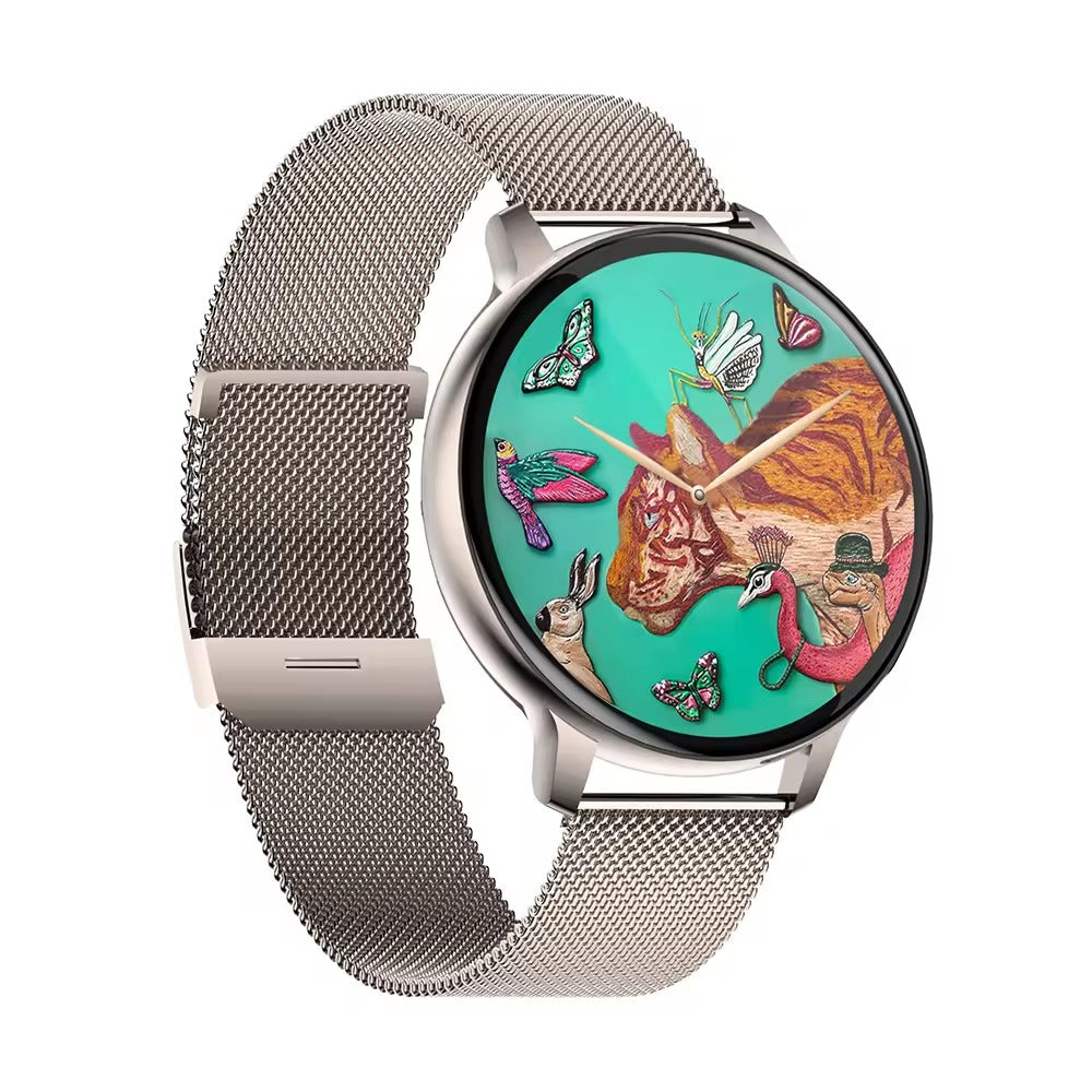 Ceas SmartWatch VisionStyle idealSTORE, Ecran Full Touch 1,39 inch, Android/IOS, Bluetooth, Difuzor-Microfon, Apeluri, Mesaje Control Muzica-Foto, Monitorizare Somn, Ritm Cardiac, Tensiune Arteriala SpO2, Pedometru, Fitness Traker, IP67, Notificari