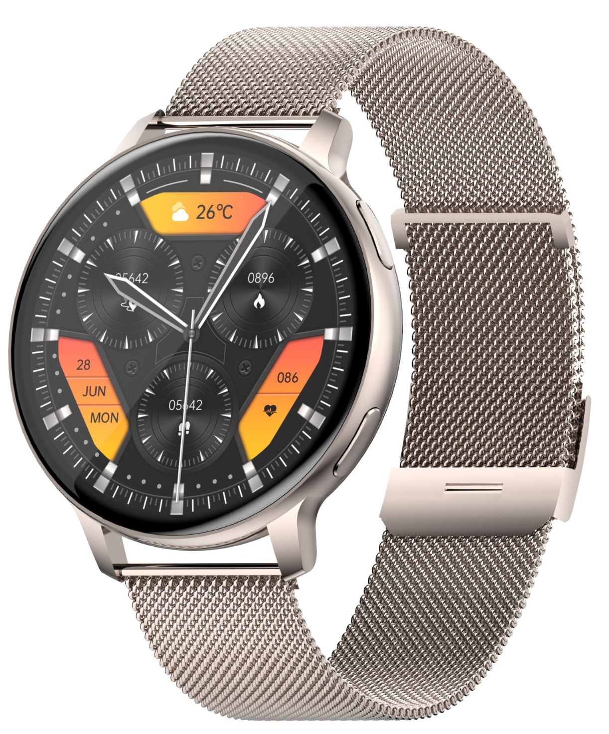 Ceas SmartWatch VisionStyle idealSTORE, Ecran Full Touch 1,39 inch, Android/IOS, Bluetooth, Difuzor-Microfon, Apeluri, Mesaje Control Muzica-Foto, Monitorizare Somn, Ritm Cardiac, Tensiune Arteriala SpO2, Pedometru, Fitness Traker, IP67, Notificari