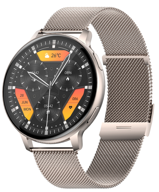 Ceas SmartWatch VisionStyle idealSTORE, Ecran Full Touch 1,39 inch, Android/IOS, Bluetooth, Difuzor-Microfon, Apeluri, Mesaje Control Muzica-Foto, Monitorizare Somn, Ritm Cardiac, Tensiune Arteriala SpO2, Pedometru, Fitness Traker, IP67, Notificari