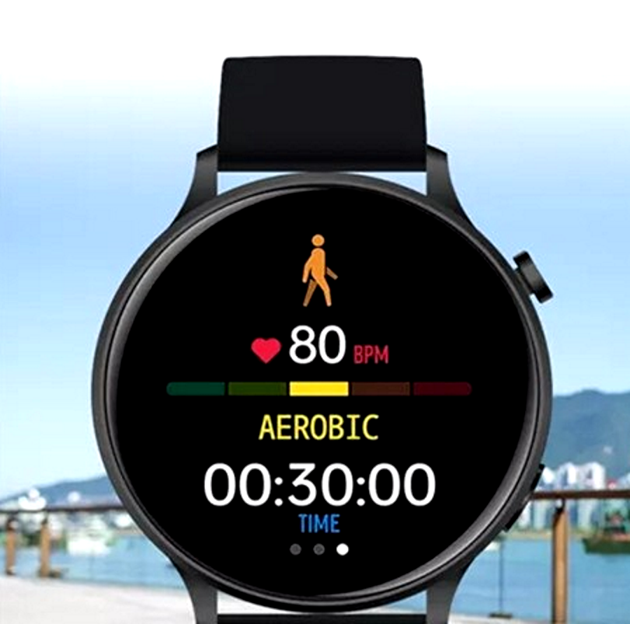 Smartwatch idealSTORE NEW Viva, Preluare Apeluri si Mesaje, Full HD, Ecran 1.28', Monitorizare Tensiune Arteriala, Frecventa Cardiaca, Rezistent la apa IP67, Bluetooth, Mod multi-sport, Operare Android sau IOS, culoare Negru