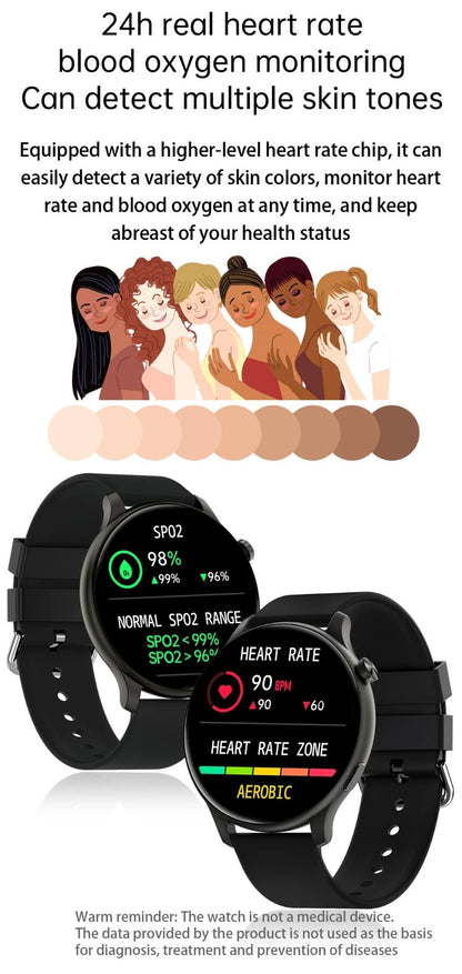 Smartwatch idealSTORE NEW Viva, Preluare Apeluri si Mesaje, Full HD, Ecran 1.28', Monitorizare Tensiune Arteriala, Frecventa Cardiaca, Rezistent la apa IP67, Bluetooth, Mod multi-sport, Operare Android sau IOS, culoare Negru