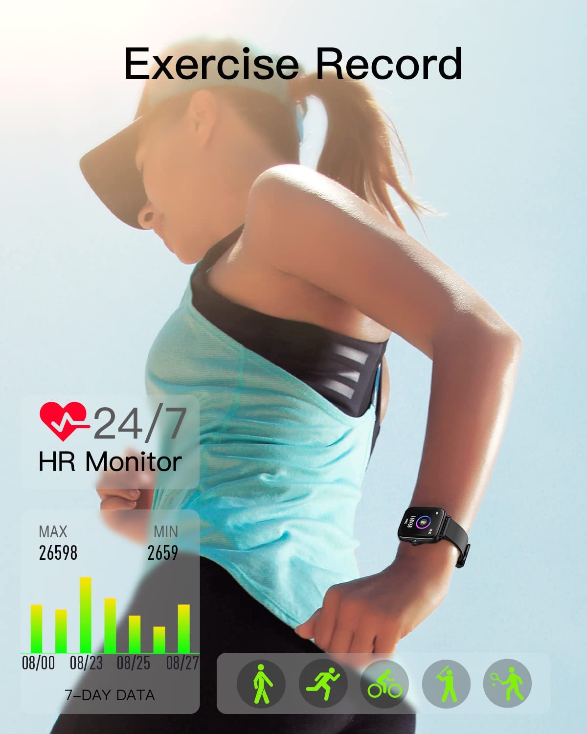 Smartwatch VIVA GOLD IdealStore Full HD, Ecran de 1.28 Inch cu rezolutie 240x240, Monitorizare tensiune arteriala si frecventa cardiaca, Rezistent la apa IP67, Preluare apeluri si mesaje Bluetooth, Mod multi-sport, Sistem de operare Android sau IOS