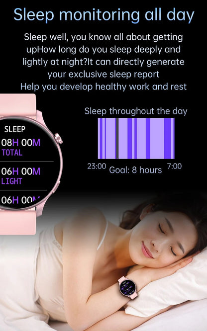 Smartwatch idealSTORE NEW Viva, Preluare Apeluri si Mesaje, Full HD, Ecran 1.28', Monitorizare Tensiune Arteriala, Frecventa Cardiaca, Rezistent la apa IP67, Bluetooth, Mod multi-sport, Operaruetooth, Mod multi-sport, Culoare Roz