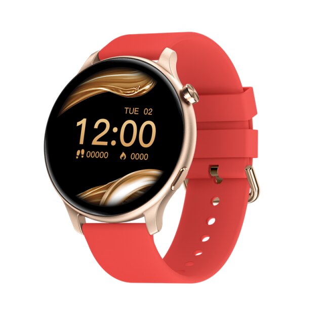 Smartwatch idealSTORE NEW Viva, Preluare Apeluri si Mesaje, Full HD, Ecran 1.28', Monitorizare Tensiune Arteriala, Frecventa Cardiaca, Rezistent la apa IP67, Bluetooth, Mod multi-sport, Operare Android sau IOS, culoare Rosu