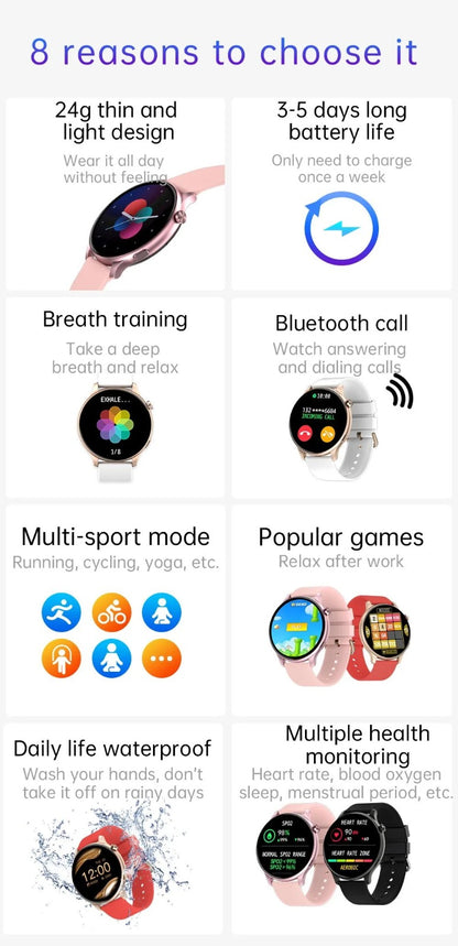 Smartwatch idealSTORE NEW Viva, Preluare Apeluri si Mesaje, Full HD, Ecran 1.28', Monitorizare Tensiune Arteriala, Frecventa Cardiaca, Rezistent la apa IP67, Bluetooth, Mod multi-sport, Operare Android sau IOS, culoare Rosu