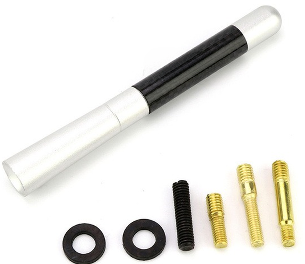 Tija Antena idealStore cu 4 Adaptoare, Semnal Stabil, Clar, din Fibra de Carbon, Rezistent la Soare si Apa