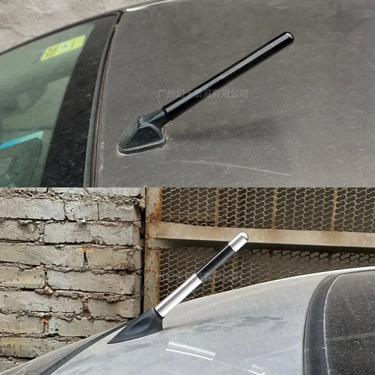 Tija Antena idealStore cu 4 Adaptoare, Semnal Stabil, Clar, din Fibra de Carbon, Rezistent la Soare si Apa