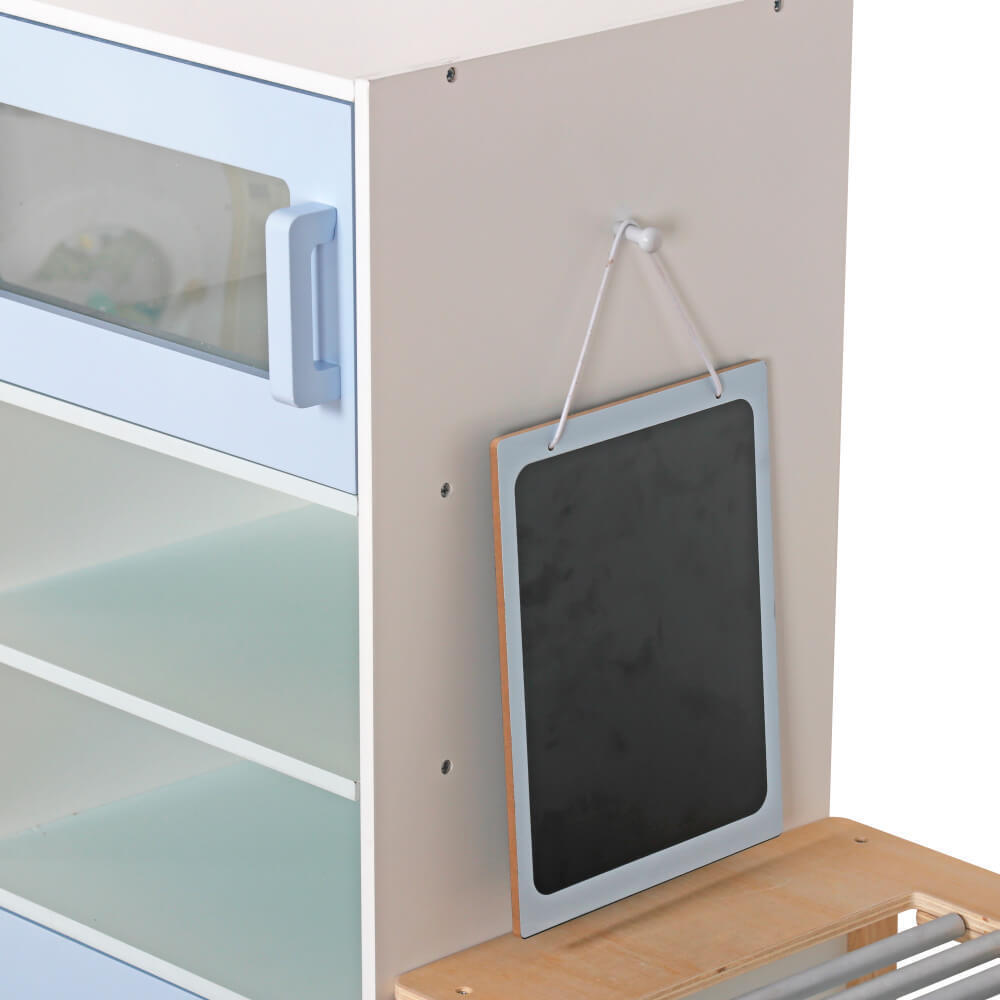 Magazin idealSTORE din Lemn, Joc de Rol, Stimuleaza Imaginatia, Pozitionarea Elementelor in Functie de Joc, Dezvolta Imaginatia, Comunicarea, Lucrul in Echipa, Vopsea Ecologica