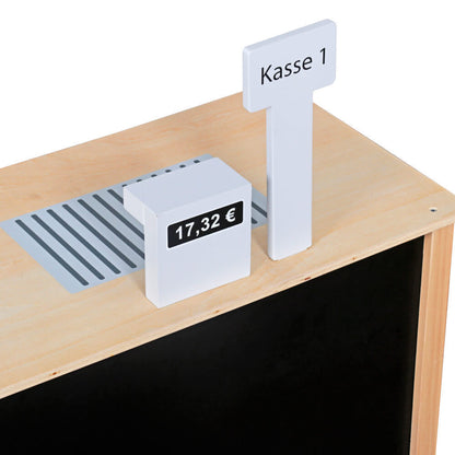 Magazin idealSTORE din Lemn, Joc de Rol, Stimuleaza Imaginatia, Pozitionarea Elementelor in Functie de Joc, Dezvolta Imaginatia, Comunicarea, Lucrul in Echipa, Vopsea Ecologica