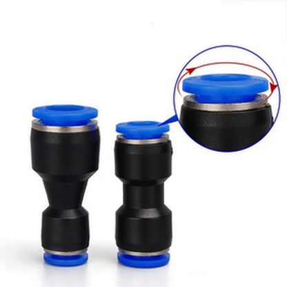 Set 6 bucati Racord Aer idealStore, 6 dimensiuni diferite, din Plastic