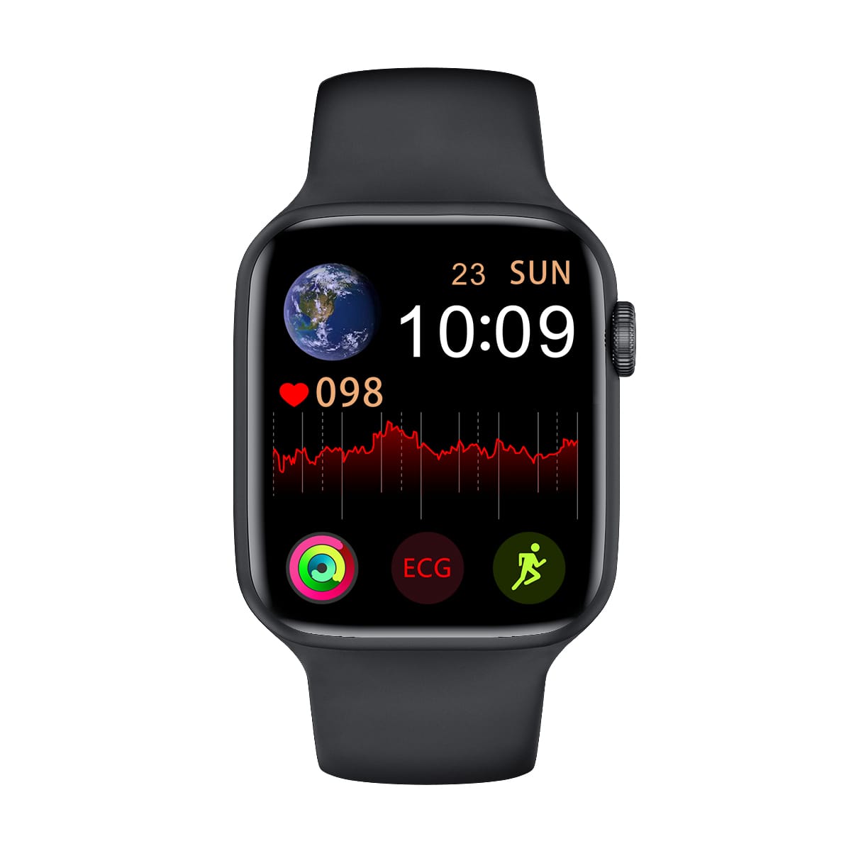 Ceas SmartWatch Pro F26 Edittion idealSTORE, Touch Screen, Display 1.75 inch HD, Monitorizeaza, ritmul cardiac, tensiunea arteriala, Distanta, Somnul, Caloriile arse, IP 68, Pedometru, Culoare BLACK