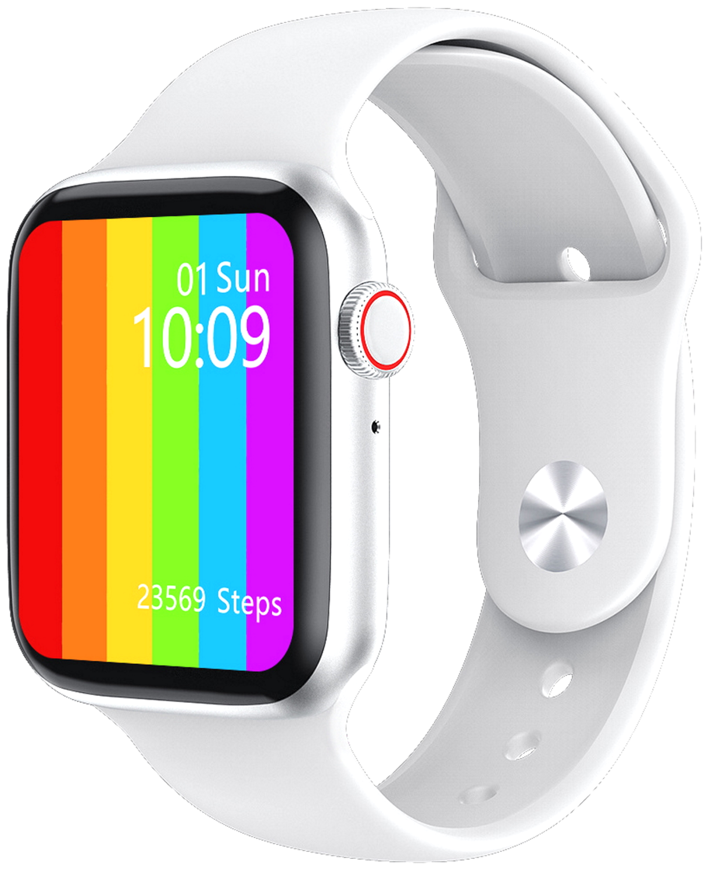 Ceas SmartWatch Pro F26 Edittion idealSTORE, Touch Screen, Display 1.75 inch HD, Monitorizeaza, ritmul cardiac, tensiunea arteriala, Distanta, Somnul, Caloriile arse, IP 68, Pedometru, Culoare WHITE