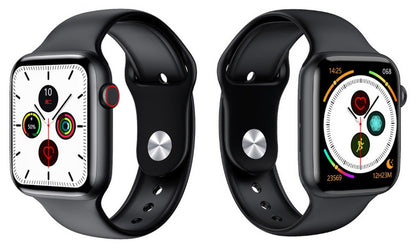 Ceas SmartWatch Pro W Edittion idealSTORE, Ecran tactil IPS, Monitorizeaza Prognoza meteo, ritmul cardiac, Somnul, EKG, tensiunea arteriala, Perioada sarcinii, Control muzical, IP 68, Pedometru, BLACK