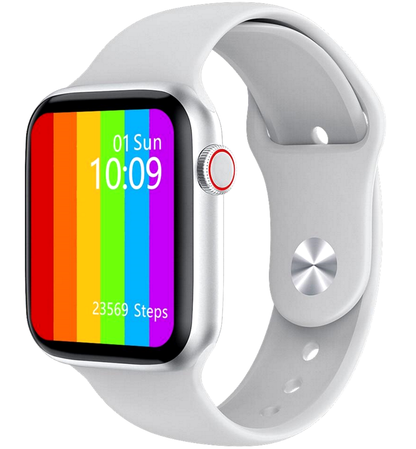 Ceas SmartWatch Pro W Edittion idealSTORE, Ecran tactil IPS, Monitorizeaza Prognoza meteo, ritmul cardiac, Somnul, EKG, tensiunea arteriala, Perioada sarcinii, Control muzical, IP 68, Pedometru, ALB