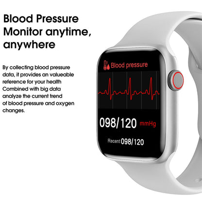 Ceas SmartWatch Pro W Edittion idealSTORE, Ecran tactil IPS, Monitorizeaza Prognoza meteo, ritmul cardiac, Somnul, EKG, tensiunea arteriala, Perioada sarcinii, Control muzical, IP 68, Pedometru, ALB