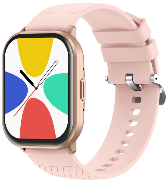 Ceas Smartwatch idealSTORE Watch GT3, cu Asistent Vocal, Primire si Efectuare Apel,100+ Moduri Sportive, Ecran HD, Full Touch, Management Sanatate, Vizualizare Notificari, Gold Silicon