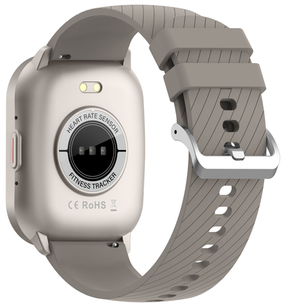 Ceas Smartwatch idealSTORE Watch GT3, cu Asistent Vocal, Primire si Efectuare Apel,100+ Moduri Sportive, Ecran HD, Full Touch, Management Sanatate, Vizualizare Notificari, Gri Silicon