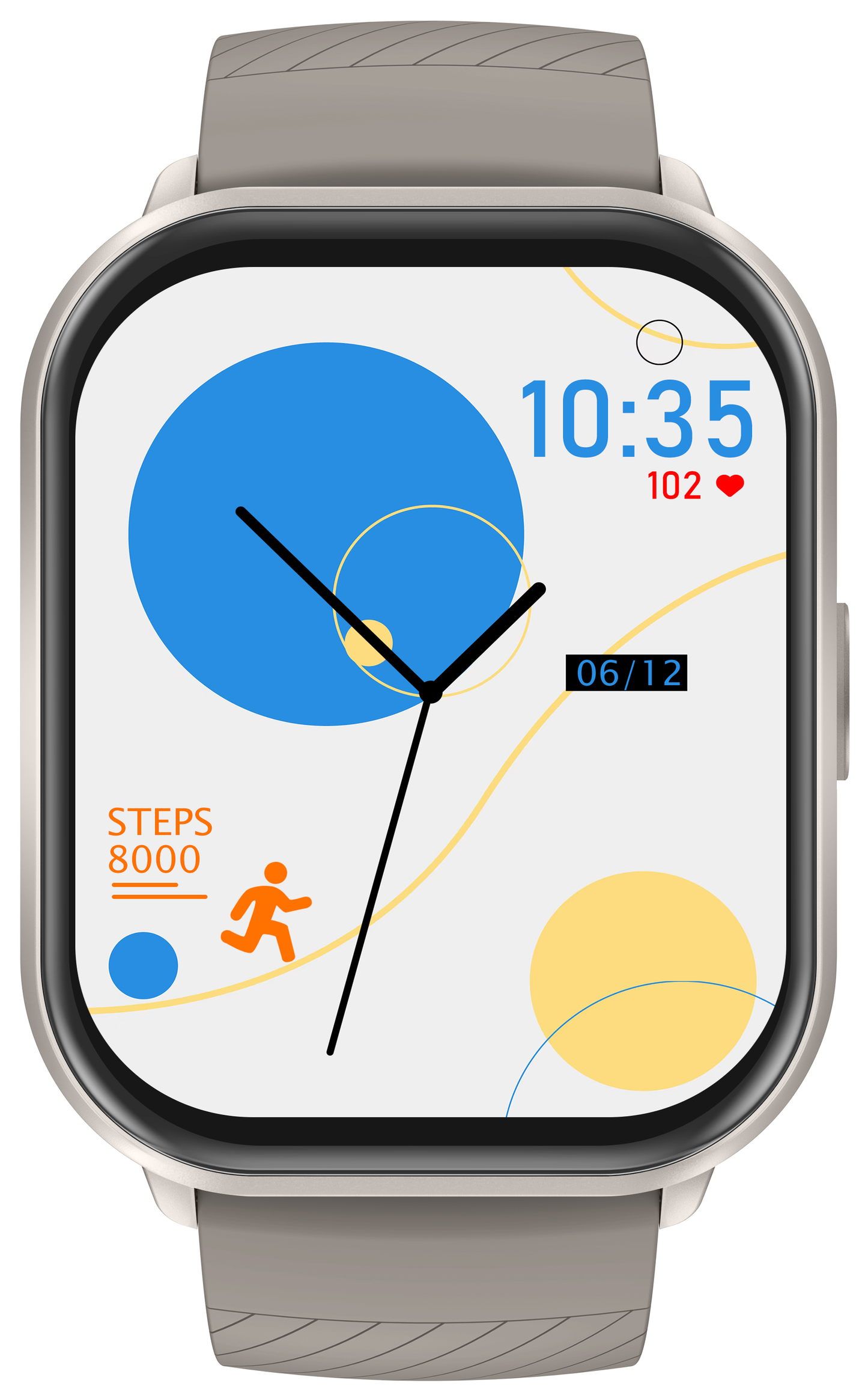 Ceas Smartwatch idealSTORE Watch GT3, cu Asistent Vocal, Primire si Efectuare Apel,100+ Moduri Sportive, Ecran HD, Full Touch, Management Sanatate, Vizualizare Notificari, Gri Silicon