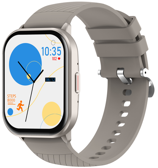 Ceas Smartwatch idealSTORE Watch GT3, cu Asistent Vocal, Primire si Efectuare Apel,100+ Moduri Sportive, Ecran HD, Full Touch, Management Sanatate, Vizualizare Notificari, Gri Silicon