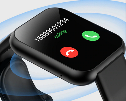 Ceas SmartWatch X6 Plus idealstore, Ecran Complet Tactil 1.54 inch, Bluetooth, Compatibil iOS si Android, Inacarcare Rapida USB, Asistent Vocal, Difuzor Incorporat, Monitorizare Ritm Cardiac, Multi Sport, Negru