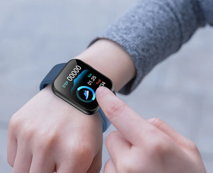 Ceas SmartWatch X6 Plus idealstore, Ecran Complet Tactil 1.54 inch, Bluetooth, Compatibil iOS si Android, Inacarcare Rapida USB, Asistent Vocal, Difuzor Incorporat, Monitorizare Ritm Cardiac, Multi Sport, Negru