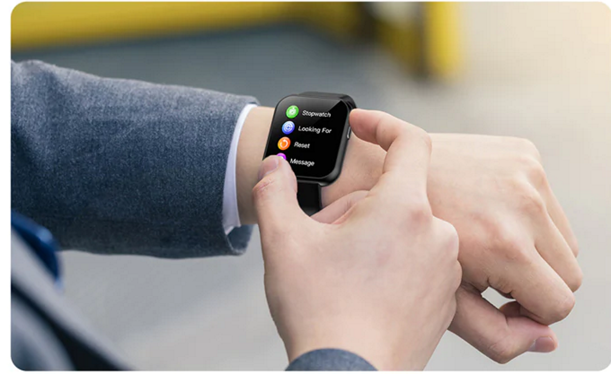 Ceas SmartWatch X6 Plus idealstore, Ecran Complet Tactil 1.54 inch, Bluetooth, Compatibil iOS si Android, Inacarcare Rapida USB, Asistent Vocal, Difuzor Incorporat, Monitorizare Ritm Cardiac, Multi Sport, Negru