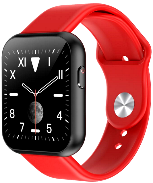 Ceas SmartWatch X6 Plus idealstore, Ecran Complet Tactil 1.54 inch, Bluetooth, Compatibil iOS si Android, Inacarcare Rapida USB, Asistent Vocal, Difuzor Incorporat, Monitorizare Ritm Cardiac, Multi Sport, Rosu