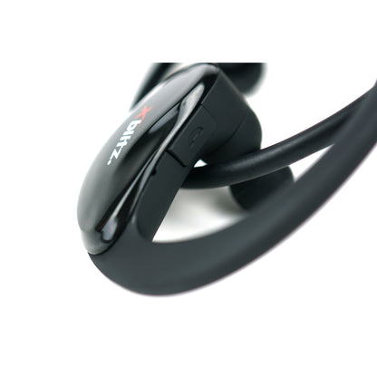 Casti profesionale Wireless X-blitz Pure Flex Black 2019, Bluetooth 4.1 cu raza de actiune de 10m, Constructie elastica cu rezistenta si confort indelungat, Impermeabilitate IPX4, Design modern cu finisaje exclusive