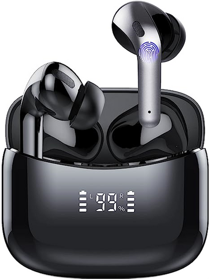 Casti Wireless idealStore XBO Headphone, Autonomie 35 ore, Microfon HD incorporat, Calitate audio Hi-Fi, Bass profund, Noise Cancelling, Afisaj LED, Bluetooth 5.0, Rezistent la Ploaie, Stropi de Apa, Multifunctionale, Ergonomice, Culoare Negru Lucios