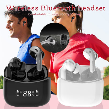 Casti Wireless idealStore XBO Headphone, Autonomie 35 ore, Microfon HD incorporat, Calitate audio Hi-Fi, Bass profund, Noise Cancelling, Afisaj LED, Bluetooth 5.0, Rezistent la Ploaie, Stropi de Apa, Multifunctionale, Ergonomice, Culoare Negru Lucios