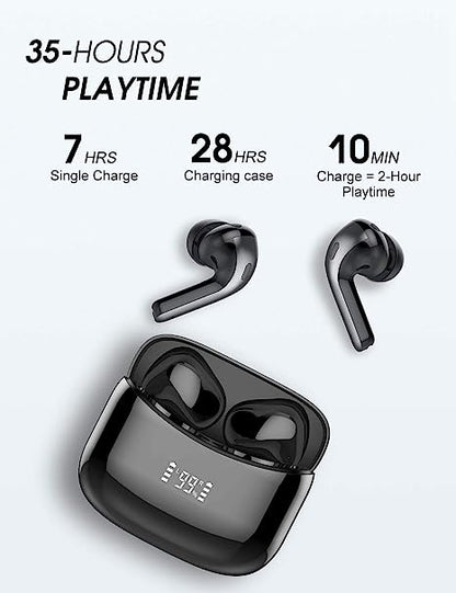 Casti Wireless idealStore XBO Headphone, Autonomie 35 ore, Microfon HD incorporat, Calitate audio Hi-Fi, Bass profund, Noise Cancelling, Afisaj LED, Bluetooth 5.0, Rezistent la Ploaie, Stropi de Apa, Multifunctionale, Ergonomice, Culoare Negru Lucios